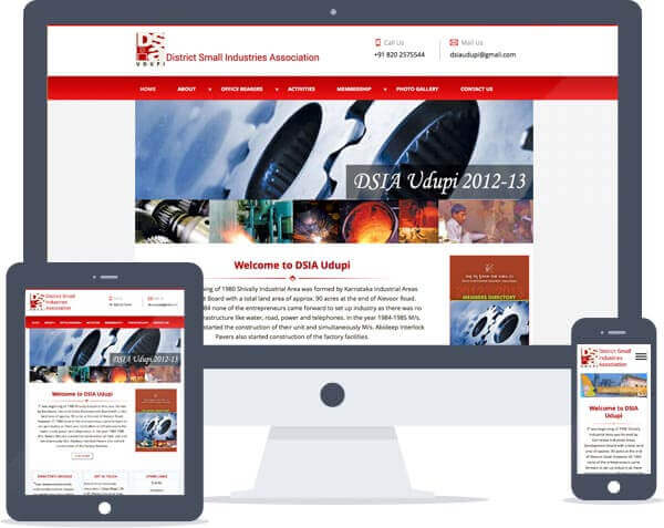 DSIA Udupi - Responsive Website Design