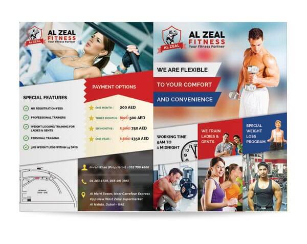 Al Zeal Fitness - Brochure Design