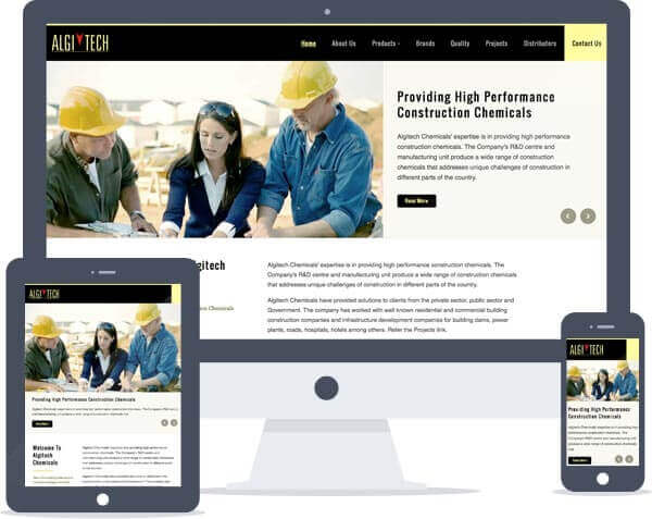 Algitech Chemicals - Responsive Website Design