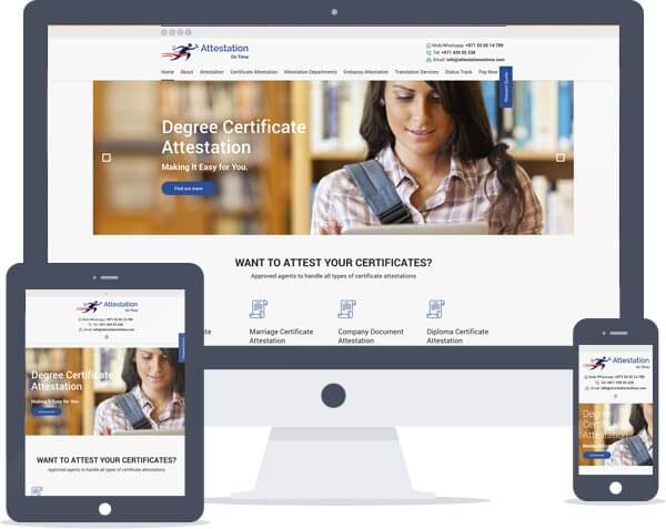 Attestation On Time - CMS Website Development