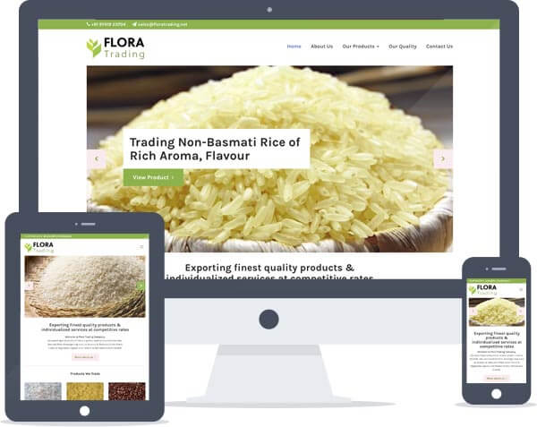 Flora Trading - Responsive Website Development