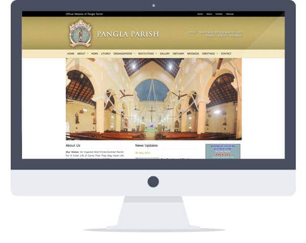 Pangla Parish - Website Design