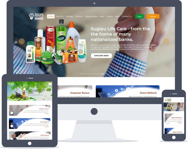 Sugipu Lifecare - Responsive Web Application Development