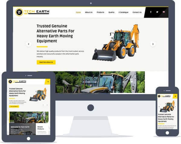 Tech Earth - Logo Design, Responsive Website Design, Brochure Design